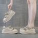 Platform Closed-Toe Velcro Sandals For Women, Summer Outdoor Fashion 2025 New Style, High-End Versatile Matching Skirt_vogvips.com