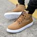 European Warm Series Men's Large Size Fashion High-top Martin Outdoor Work Boots Versatile Back-to-School Student Trendy Shoes_vogvips.com