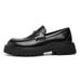 Glide Thick-Soled Height-Increasing British Style Big-Toe Business Loafers Spring And Autumn New Trendy Men's Casual Leather_vogvips.com