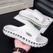 Coconut Slippers With Thick Sole For Couples, Anti Slip, Wear-resistant, Breathable, Soft Bottom, Beach, Home, Shower,_vogvips.com