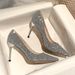 MTX Bride 2020 New Silver Pink Main Wedding Dress High Heel Women's Stiletto Bridesmaid Shoes_vogvips.com