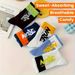 10/20 Pairs Neutral Solid Color Round Neck Spring Summer Sweat Absorbing Breathable Comfortable All-season Sports Socks_vogvips.com