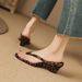 French-style Flip-flop Wedge Sandals For Women, 2026 Summer New Fashion, Simple And Elegant Herringbone High-heeled_vogvips.com
