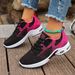 Women's Breathable Running Shoes - Lightweight Cushioned Sneakers For Gym/Walking (Black-Pink/Black-Purple) - EU 36-41_vogvips.com