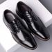 Euro Step European Style Buine Leather Brogue Large Size Korean Verion Britih Pointed Toe Breathable Young Men' Wedding_vogvips.com