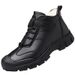 Genuine Leather Cotton Boots Warm Slip-Resistant Men's Shoes Thickened Snow Boots_vogvips.com