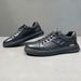 2025 Spring Edition Genuine Leather Board Versatile Trendy Casual Men's Low Cut White Shoes_vogvips.com