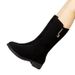 Fleece-Lined Mid-Calf Over-the-Knee Warm Cotton Shoes Snow For Women 2025 Autumn Winter New Flat Versatile Martin Boots_vogvips.com