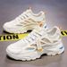 Spring New Breathable Mesh Men's Korean Version Versatile Height Increasing Sports Casual Dad Trendy Shoes_vogvips.com