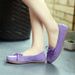 2025 New Bow Tassel Cow Tendon Soft Bottom Flat Low Top Single Round Toe Bean Pregnant Women's Shoes_vogvips.com