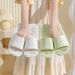 Foldable Hotel Travel Slippers Women Indoor Bathroom Anti-slip Quick Dry Eva Slip-on Slippers For Home Shoes Slides_vogvips.com