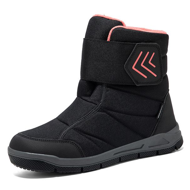 Winter Outdoor Waterproof, Anti Slip, Warm Cotton Shoes, Snow Boots, Couple Style, Mid Length Casual Cotton Boots_vogvips.com