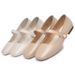 Women's Spring Autumn New Genuine Square Toe Mary Jane Leather Soft Sole Non-Slip Flat Shoes_vogvips.com