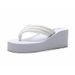 New Coarse Strap Thick Sole Anti Slip Flip Flops Versatile 6.5cm High Heel Clip On Beach Women's Shoes_vogvips.com