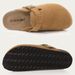 Asgard Women Cork Sole Clogs Slippers Fashion Cow Suede Flat Mules With Adjustable Buckle Men Leather Potato Shoes Beach_vogvips.com