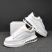 Spring And Autumn Men's New Casual Low-top Cowhide Multi-functional High White Shoes Trend Plate_vogvips.com
