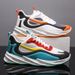 Large Size Men's Shoes Spring Blade Thick Sole Versatile Casual Shoes Breathable Mesh Soft Sole Sports Shoes_vogvips.com