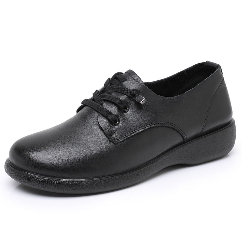 New And Autumn Shoes: Spring Casual Versatile Leather Soft Sole Women's Loafers_vogvips.com