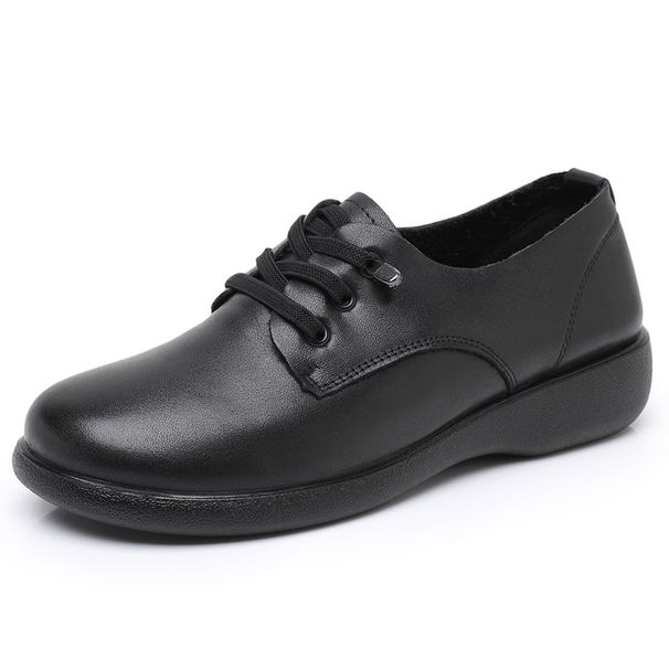 New And Autumn Shoes: Spring Casual Versatile Leather Soft Sole Women's Loafers_vogvips.com