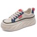 Autumn White New Korean Version Female Student Thick Soled Height Increasing Sports Board Casual Shoes Hb1393_vogvips.com