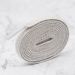 Shoelaces Wholesale Flat 0.8cm Coarse Pattern Thickened Mesh With Small White Shoes Solid Color Shoelaces_vogvips.com