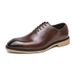Euro Step 2025 Spring And Autumn New Floral Brogue British Business Formal For Men Lace-up Leather Shoes_vogvips.com