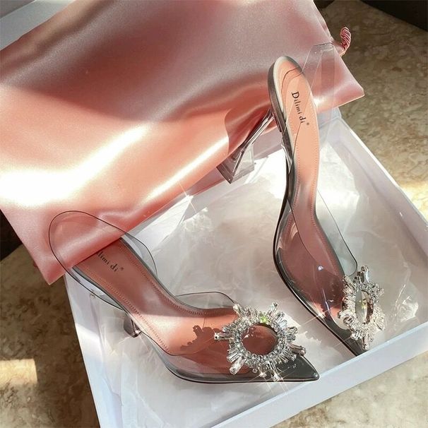 2023 New Summer Internet Celebrity Instagram Fairy Style Slim Heel Rhinestone Sandals With Pointed Transparent Crystal_vogvips.com