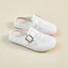 Little White Shoes Female Student Lazy One Pedal Half Tray Casual Shoes Street Shooting Shoes_vogvips.com