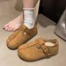 2025 Vintage Internal Height Increase Slip-On Flat Full-Cover Shoes For Women New Fleece-Lined Warm Casual_vogvips.com