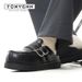 New Summer Boken Thick Soled High Head Slippers For Men's American Niche Mules With Metal Buckle Beach Shoes_vogvips.com