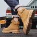 European Warm Series Plus Size Couple Martin High Top 2025 Unisex Shoes Men's Work Yellow Boots_vogvips.com