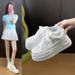 Little White Shoes Female And Female Students Platform Sports Versatile Board Shoes Street Shooting_vogvips.com