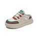 Half-white Shoes, Female Students Thick-soled Heightening Shoes, Mesh Surface Breathable And Casual_vogvips.com