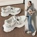Fashion Dad Sneakers For Women 2024 Spring/Summer New Mesh Breathable Thick Sole Non-Slip Lightweight Student Running_vogvips.com