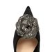 18249-AH52 Wind Light Luxury Banquet Women' Thin High Heel Silk Shallow Mouth Pointed Water Diamond Flower Single_vogvips.com