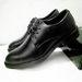 Hollow Out Leather For Men's Business Formal Wear, Pointed British Casual Korean Style Trendy Youth, Black Groom's_vogvips.com