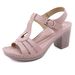 (Special Offer Sold Out No Restock) Women's With Metal Buckle And Stitching, Chunky High Heels, Plus Size Sandals_vogvips.com