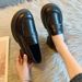Japanese Small Leather Shoes Women's Autumn British Style Black Platform Loafers One Pedal Jk Uniform Single Shoes_vogvips.com