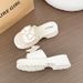 Bow-tie Flip-flops For Women, Summer Fashion, 2026 New Model, Thick-soled, Height-increasing, Non-slip, Beach Sandals_vogvips.com