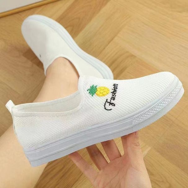 Women's Sneakers Spring Autumn Casual Slip-On Lazy Low-Top Canvas Non-Slip Middle-Aged Single Soft Sole Mom Shoes_vogvips.com