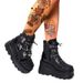 Idepedet Statio Foreig Trade Thick-Soled Wome's 2024 New Wedge Demoia Bat Belt Buckle Short Marti Boots For_vogvips.com