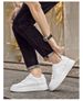 Invisible Inner Height Increase Men's Shoes Soft Baseplate Shoes Men's Casual Breathable White Shoes_vogvips.com