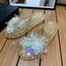 New Jelly Casual And Fashionable Outdoor Women's Slippers, Crystal Transparent Shoes, Korean-style Closed-toe Sequin_vogvips.com