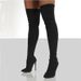 2024 Autumn Winter New High Heel Women's Large Size Over-the-Knee Knitted Long Boots_vogvips.com