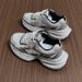 Thick Soled Dad Women's Height Increasing Cute Mesh Shoes, Summer New Student Versatile White Shoes_vogvips.com