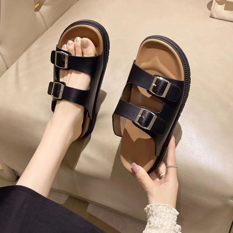 Flat Slippers For Women For Wear New Casual Style Sandals Retro Style Beach Shoes_vogvips.com