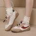 Korean Leather Small White Women's New Autumn Versatile Thick Soft Sole Lightweight Sports Dad Shoes_vogvips.com