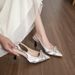 French-style Stiletto High-heeled Closed-toe Sandals For Women, New Summer Elegant Socialite Bow Pointed-toe Shoes_vogvips.com