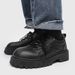 TerraStride Men's Autumn British Casual Business Large Leather Low-top Thick-soled Black And White Color-blocking Fashion Work_vogvips.com