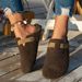 Classic Style Warm Teddy Fur Mule Clogs Woman Winter Lambswool Slide Sandals Ladies Brand Design Plush Birken Shoes_vogvips.com